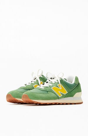 Women's Green 574 Sneakers image number 2