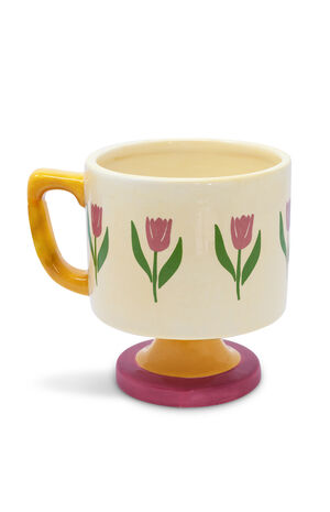 Tulips Short Ceramic Mug image number 1