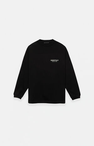 Kids Black Long Sleeve T-Shirt image number 1