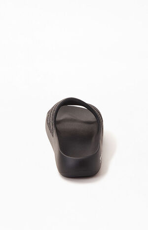 Women's Black Adilette Ayoon Slide Sandals image number 3