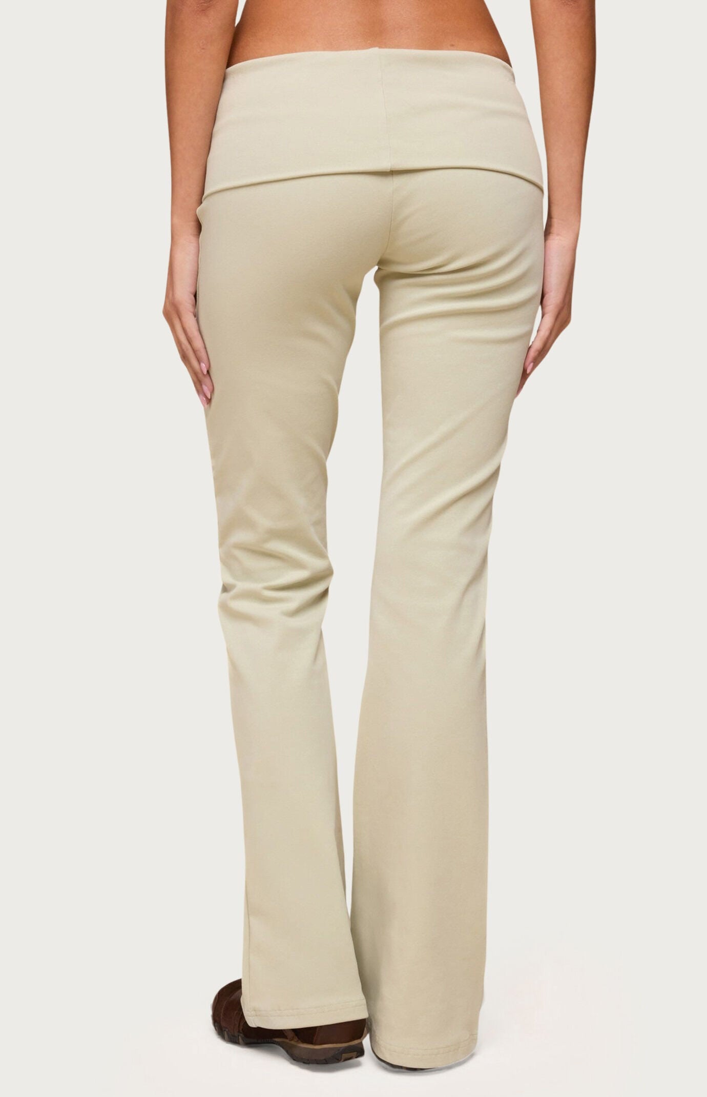 Edikted Ivanne Foldover Flared Pants