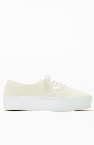 White Authentic Stackform Sneakers