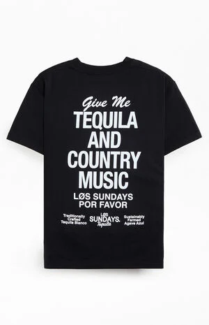 Black The Tequila & Country Music T-Shirt image number 1