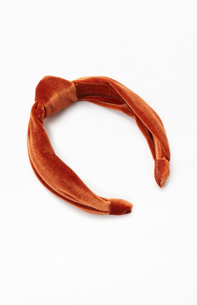 Rust Velvet Headband