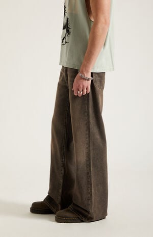 Jordan Baggy Bootcut Jeans Washed Brown image number 3