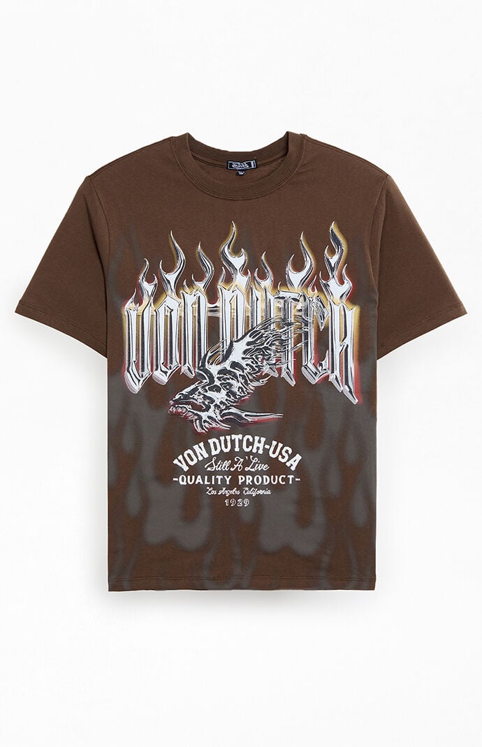 Von Dutch Brown Eagle T-Shirt
