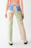 Plaid Pitch Dad Jeans Plaid Pitch Dad Jeans image number null