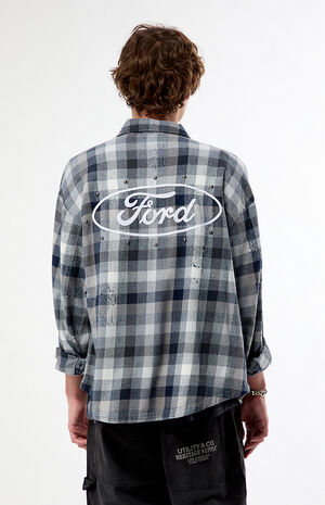 Logo Flannel Long Sleeve Shirt image number 4