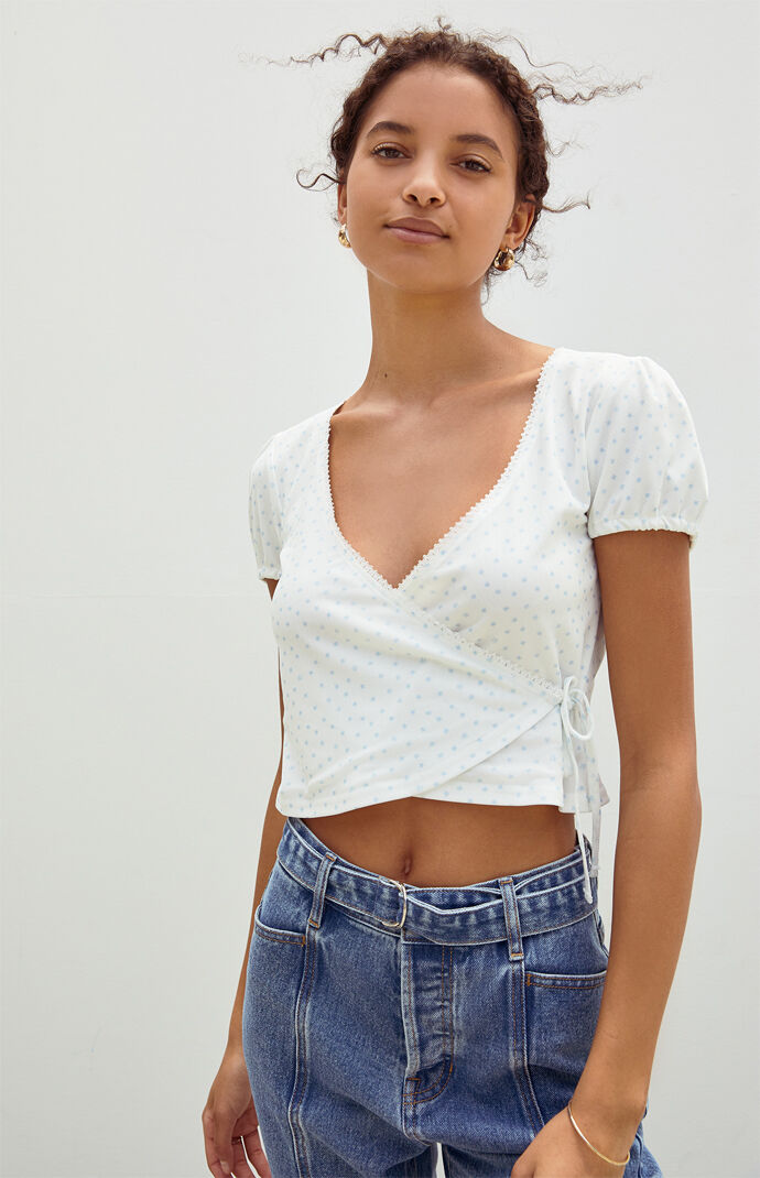 Surplice Side Tie Top