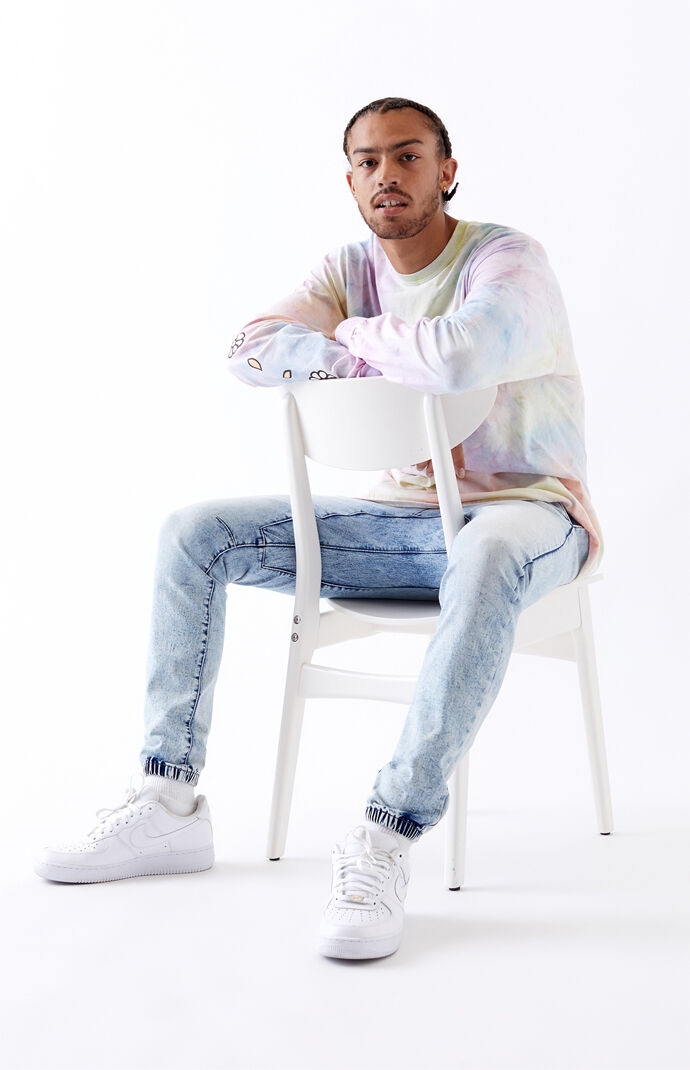 Light Indigo Denim Jogger Pants