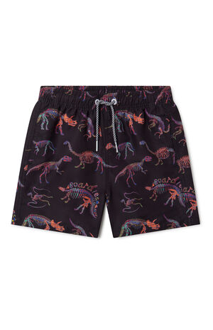 Kids Dino Bones 5.5" Swim Trunks image number 1