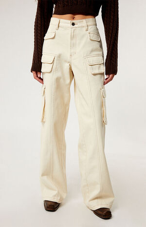Vanilla Mid Rise Baggy Cargo Pants image number 2