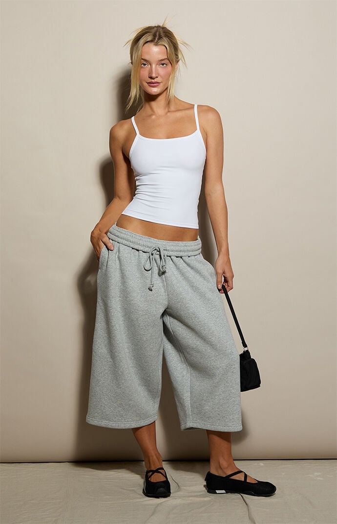Pacsun Ultra Soft Fleece Cropped Sweat Shorts