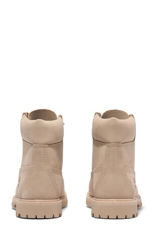 Women's Beige Premium 6inch Waterproof Lace-Up Boots image number 5