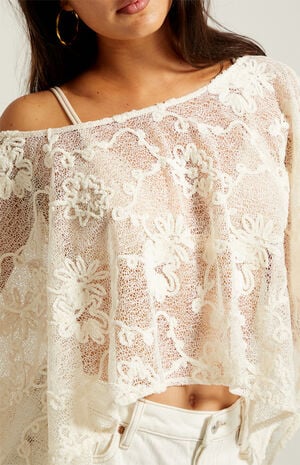 India Floral Poncho image number 5