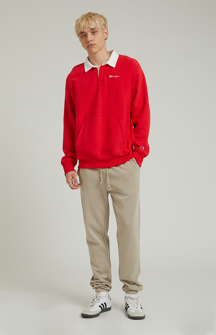 Pacsun Cream Fleece Sweatpants