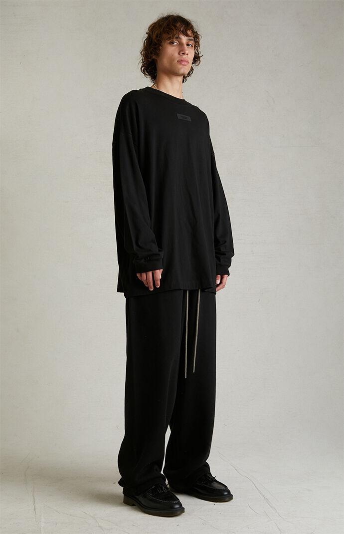 Tシャツ・カットソー SS18 FEAR OF GOD ESSENTIALS GRAPHIC BOXY LS T-SHIRT BLACK FOG - Fear Of God Essentials Boxy Photo T-Shirt | PacSun