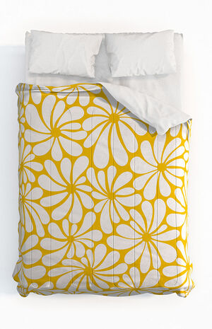 Yellow Comforter Cotton Full + Pillow Shams Kit image number 1