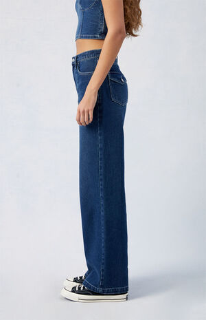 Dark Indigo Cali Boyfriend Jeans image number 3