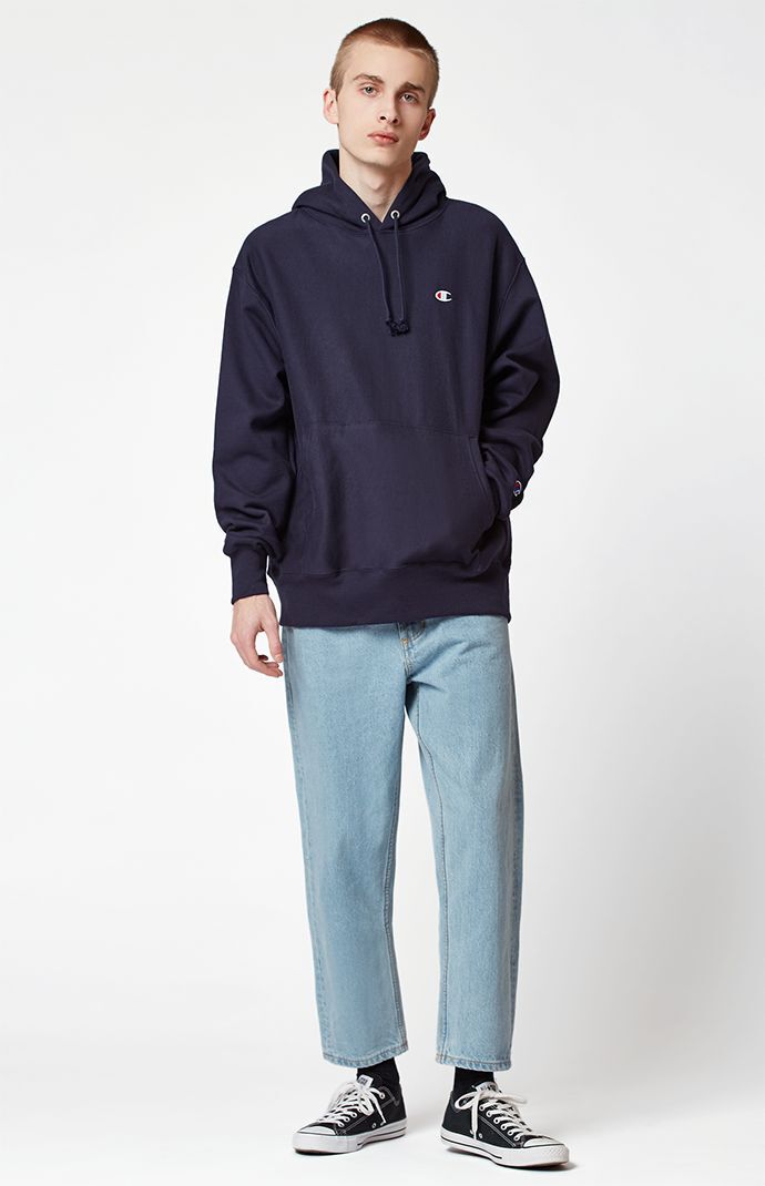 Mini C Reverse Weave Pullover Hoodie