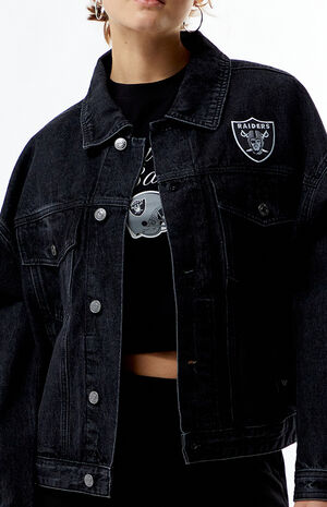 NFL Wild Collective x PacSun Las Vegas Raiders Denim Jacket image number 3