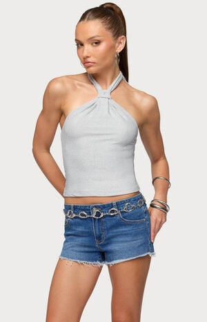 Katalya Glitter Halter Top image number 1