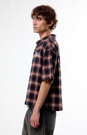 Logo Flannel Short Sleeve Shirt image number 3