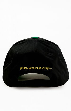 Embroidered Brazil Pro Crown Snapback Hat image number 3