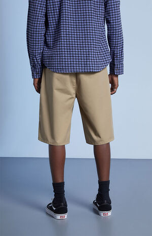 Tan Long Chino Shorts image number 4