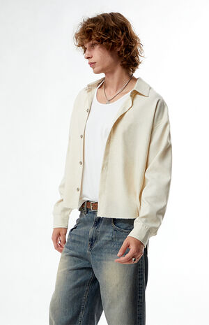 by Pacsun Ripley Long Sleeve Cropped Shirt image number 3