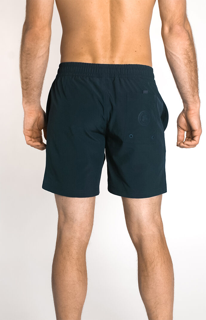 Navy Recycled Seeker 17.5" Swim Trunks