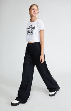 Black Downtown Wide Leg Pants image number 1