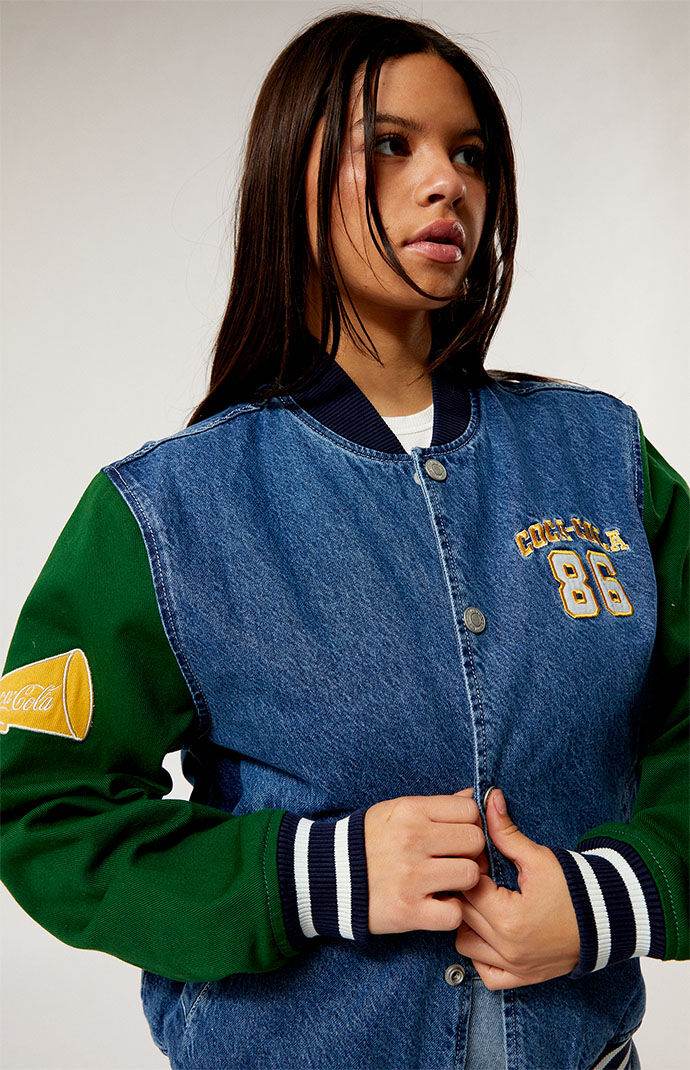 Coca cola fur deals varsity jacket