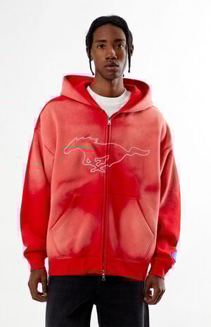 Bronco Outline Full Zip Hoodie