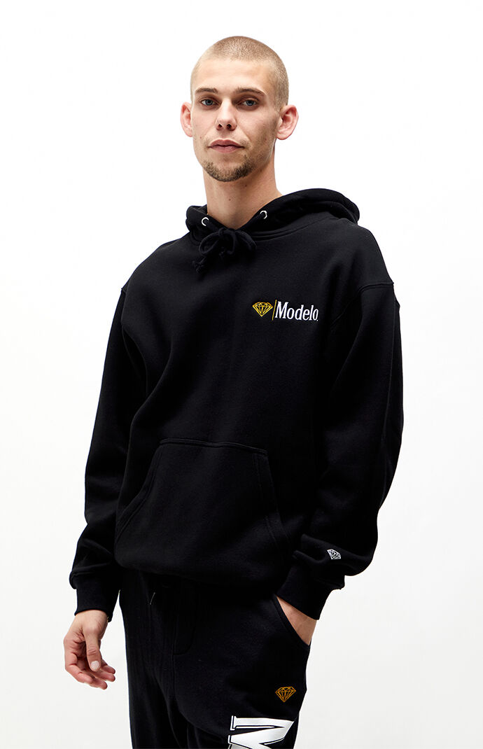 Diamond Supply Co x Modelo Lion Embroidery Hoodie PacSun