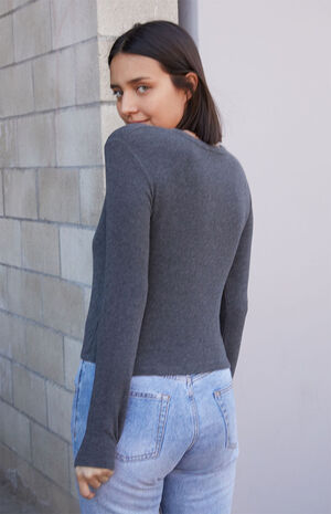 Gray Callan Thermal Long Sleeve Top image number 3