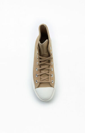 Khaki Chuck Taylor All Star Cozy Lift High Top Sneakers image number 5