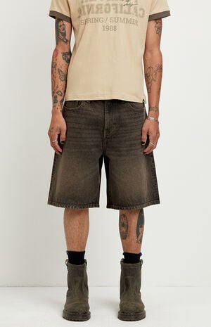 Parker Baggy Jean Shorts Brown image number 2