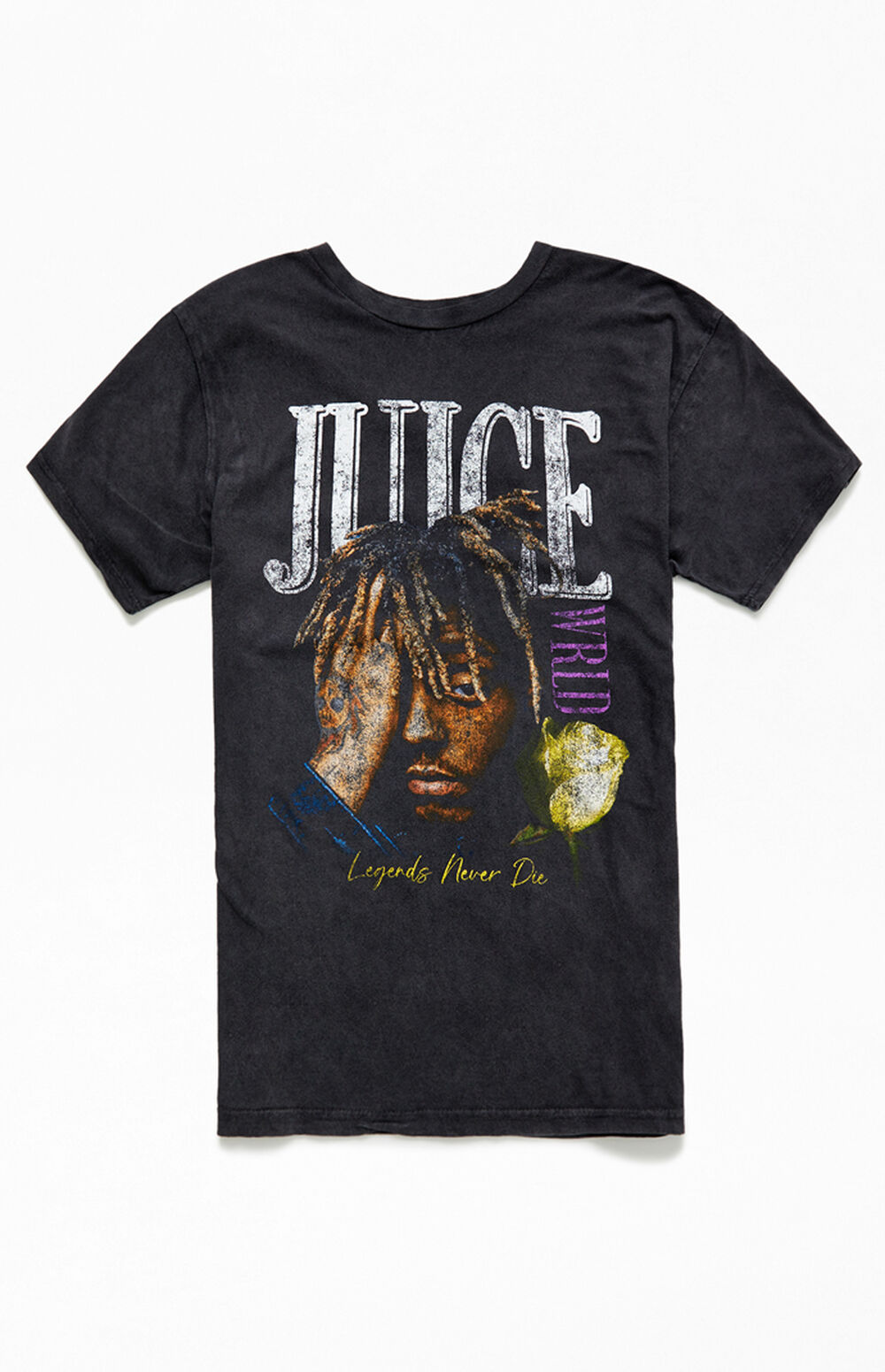 Juice WRLD White Rose TShirt PacSun