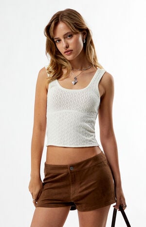 Keenan Pointelle Knit Tank Top image number 3
