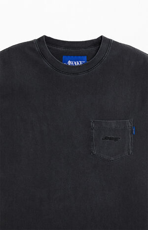 Washed Black&nbsp;Pocket&nbsp;T-Shirt image number 2