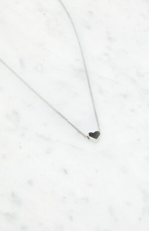 Silver Heart Choker image number 2
