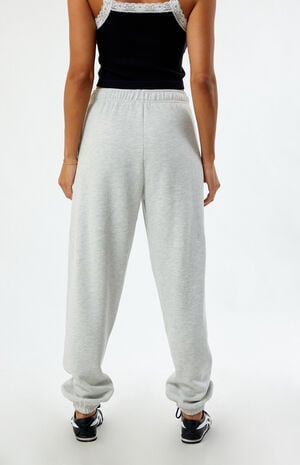 By PacSun Heather Grey Classic Boyfriend Sweatpants image number 4