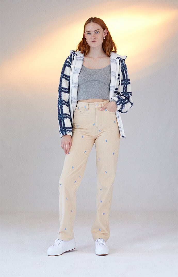 Pacsun embroidered jeans outlet