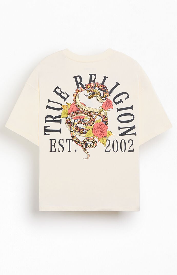 True Religion Floral Snake Oversized T-Shirt