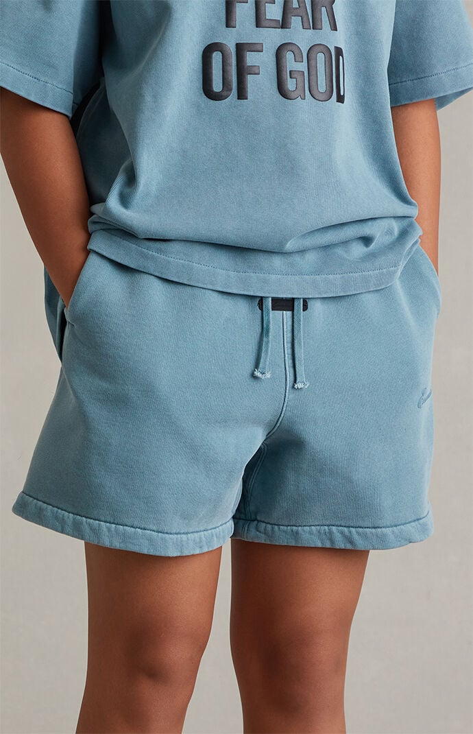 Fear of God ESSENTIALS Kids Faded Coastal Signature Classic Sweat Shorts