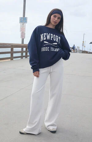 Navy Erica Newport Crew Neck Sweatshirt image number 1