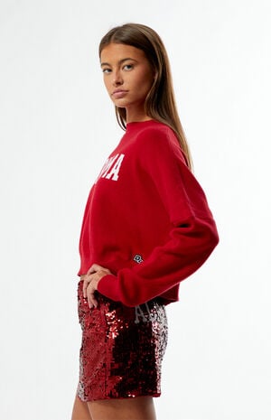 Alabama Crimson Tide Ivy Knit Cropped Sweater image number 2