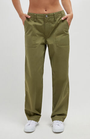 Olive 94 Baggy Utility Pants image number 1