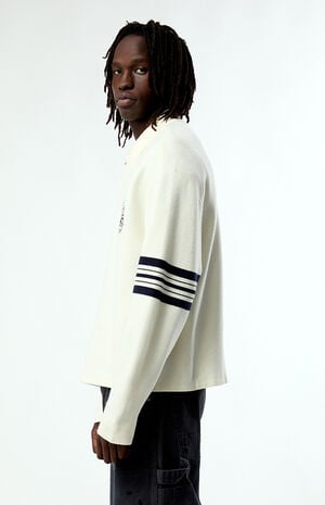Varsity Stripe Half Zip Sweater image number 3
